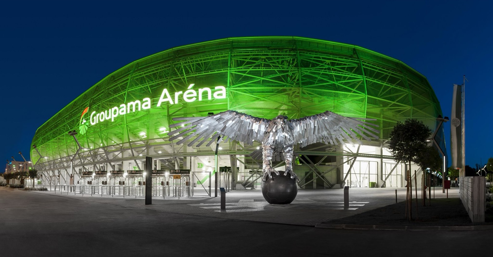 Groupama Aréna világításvezérlés